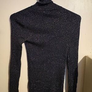 Express Black Sparkle Blouse